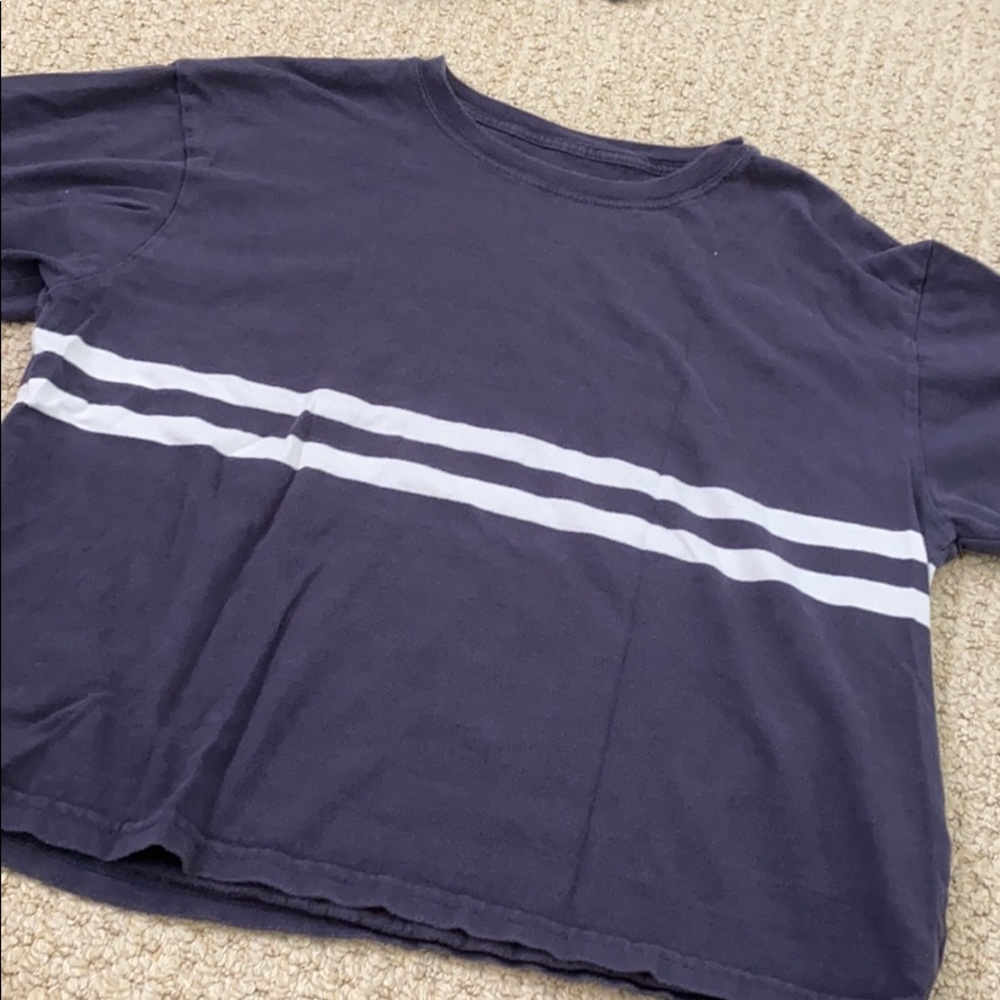 brandy melville striped crop top